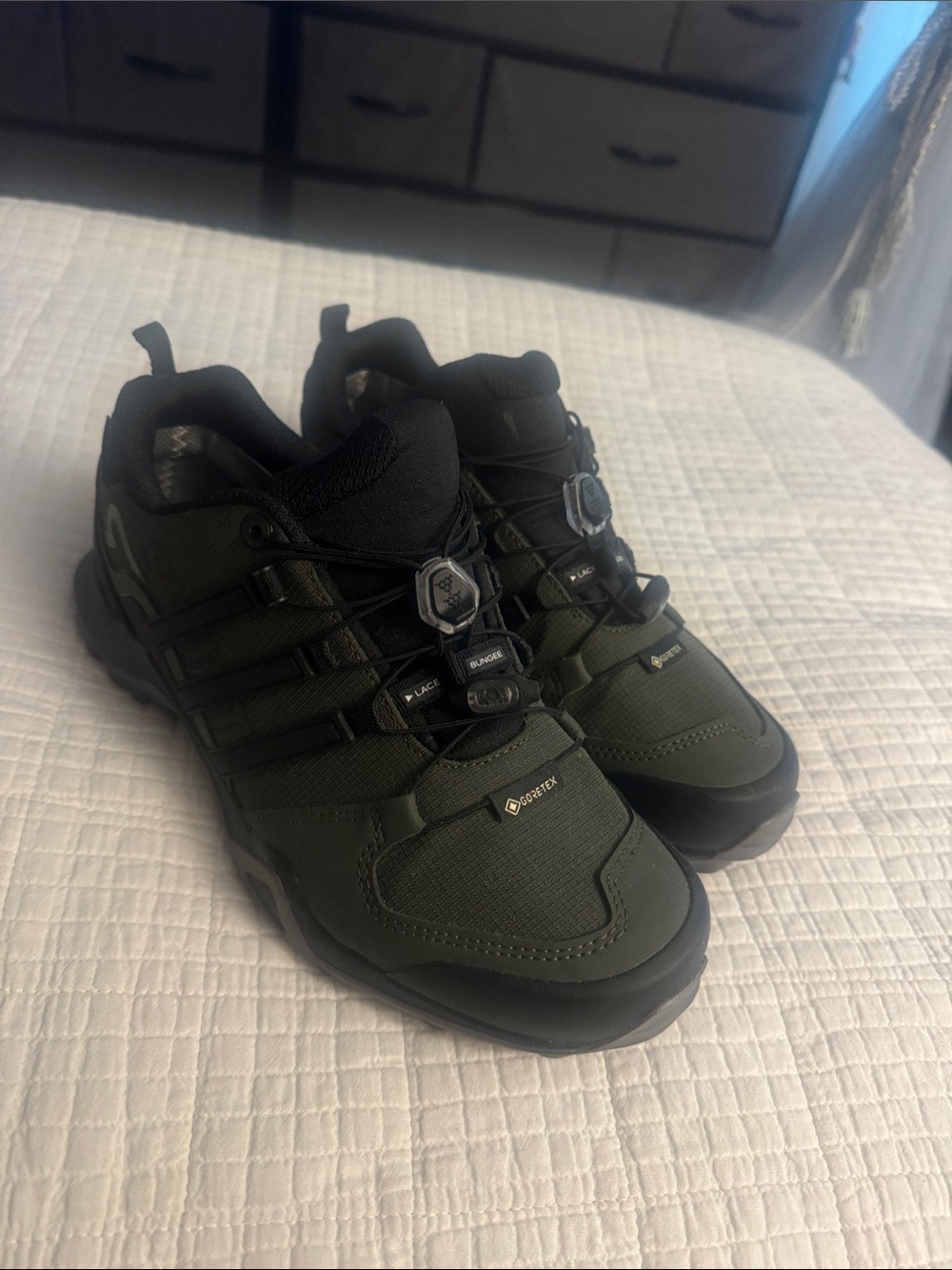 adidas Terrex Men's Hiking Sneakers in Olive Green and Black